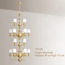 black copper led chandelier for elegant hotel decoration