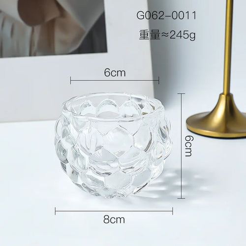spherical glass pumpkin lamp for craft decorations - vue 8 sur 11