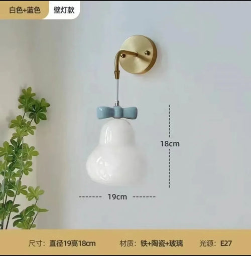 Bow tie wall light for children's decor - vue 12 sur 14