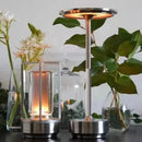 Rechargeable table lamp with dimmable ambient lighting for restaurants and bars