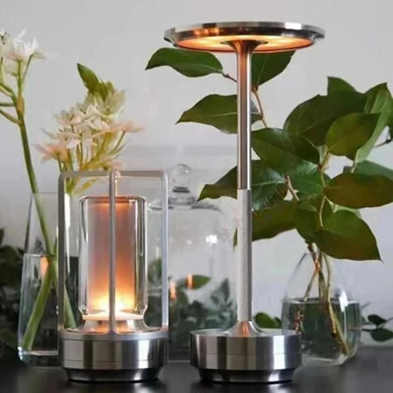 Rechargeable table lamp with dimmable ambient lighting for restaurants and bars - vue 6 sur 11