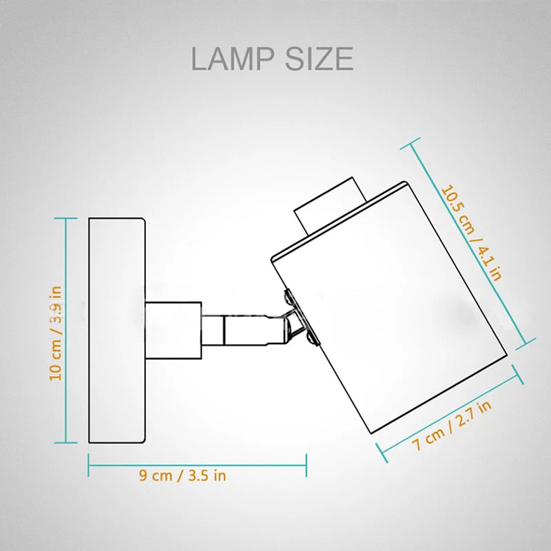 Nordic wall light bedside lamp with switch eu/UL plug macaron GU10 sconce for study or bedroom modern decor - vue 4 sur 12