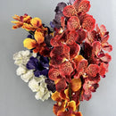 Set of 2 artificial vanda orchids for indoor decoration