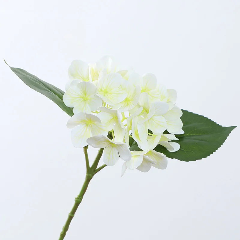 Artificial hydrangea branch decorative flower bouquet