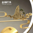 Traditional Chinese copper LED wall light for indoor decoration