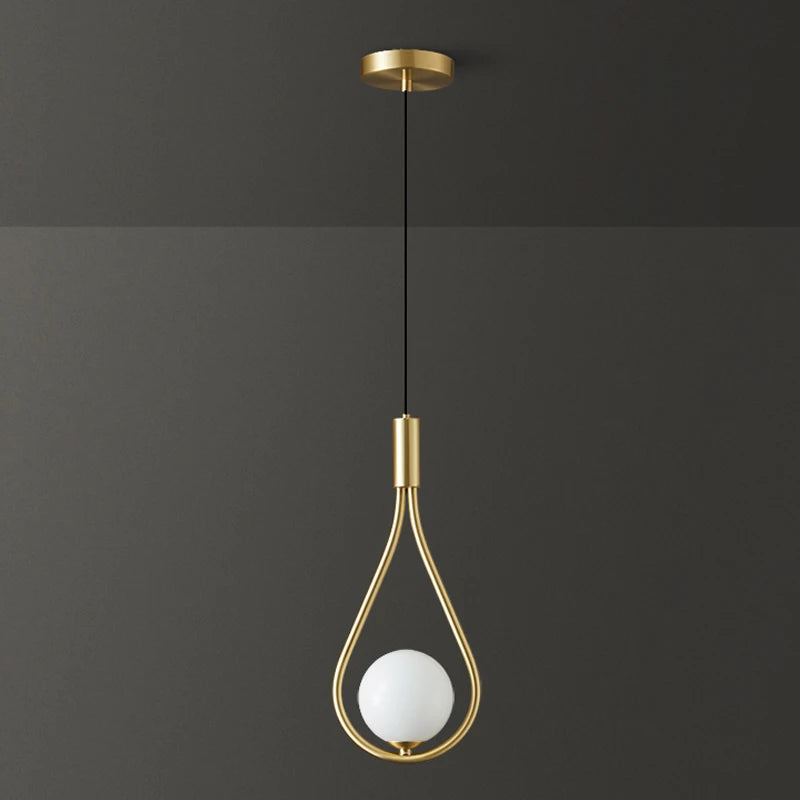 Indoor LED pendant light with G9 cord