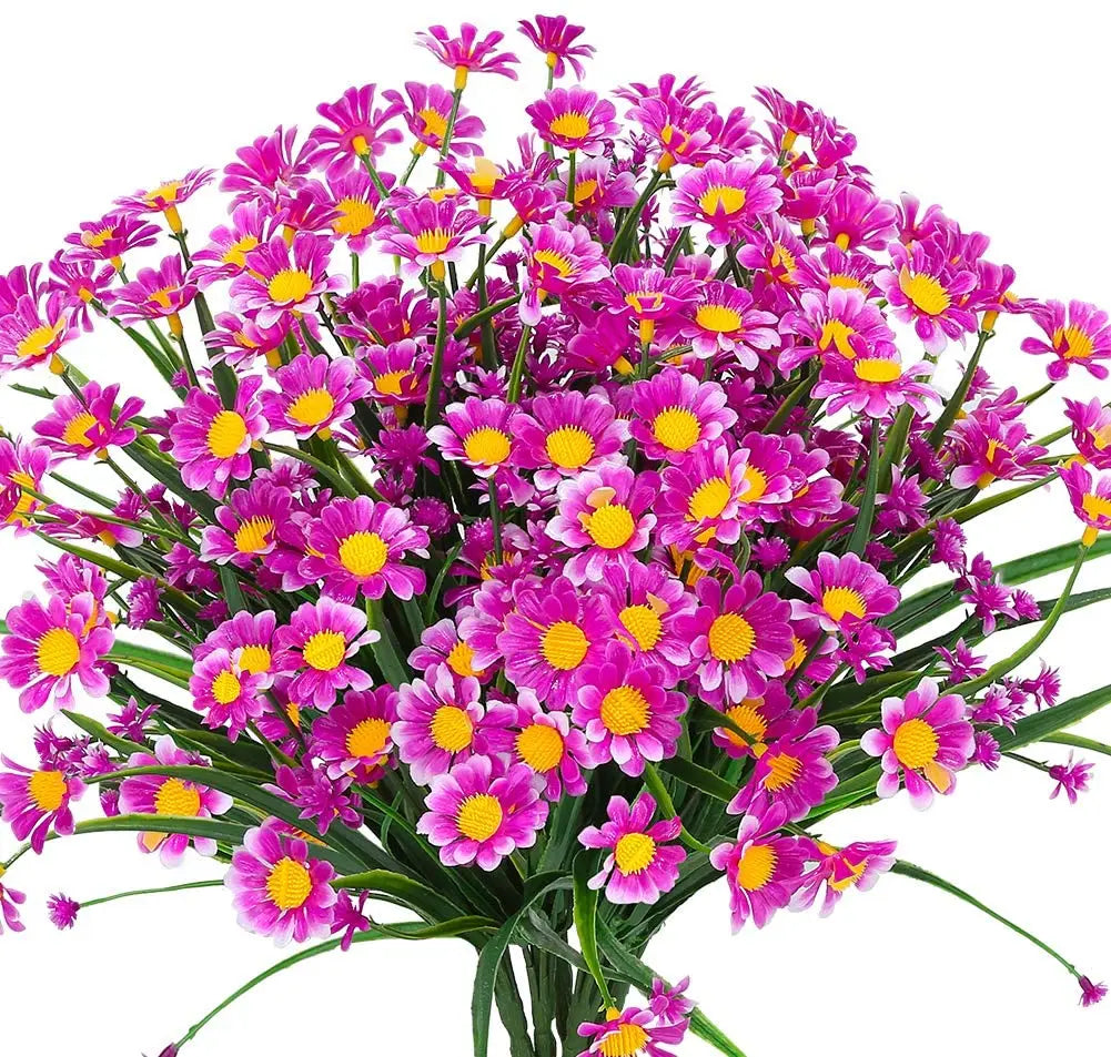Uv-resistant artificial daisies for indoor and outdoor decoration