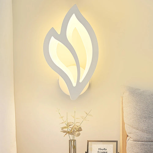 Modern LED leaf wall light for indoor lighting - vue 3 sur 8