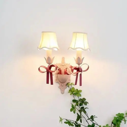 Cute children's chandelier with decorative bow pendant lighting - vue 12 sur 14