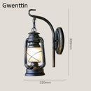 Vintage kerosene-style outdoor country wall light