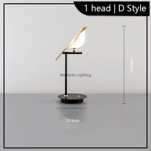 Led chandelier bird art loft original design decoration - vue 13 sur 18