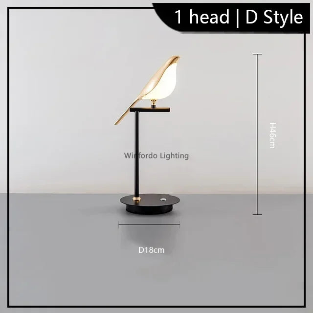 Led chandelier bird art loft original design decoration - vue 12 sur 18