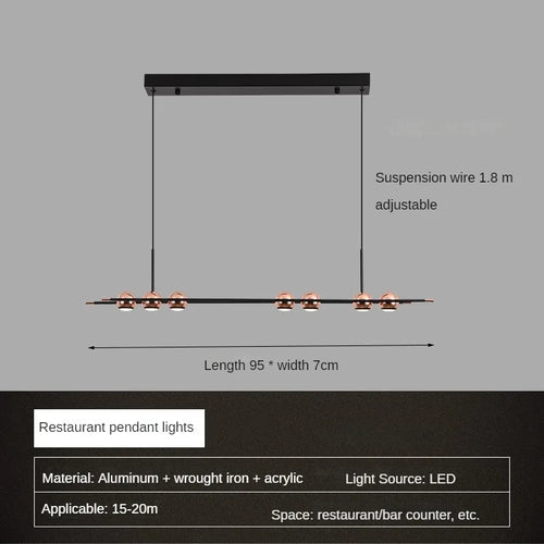 Minimalist modern ball chandelier for interior decoration - vue 9 sur 12