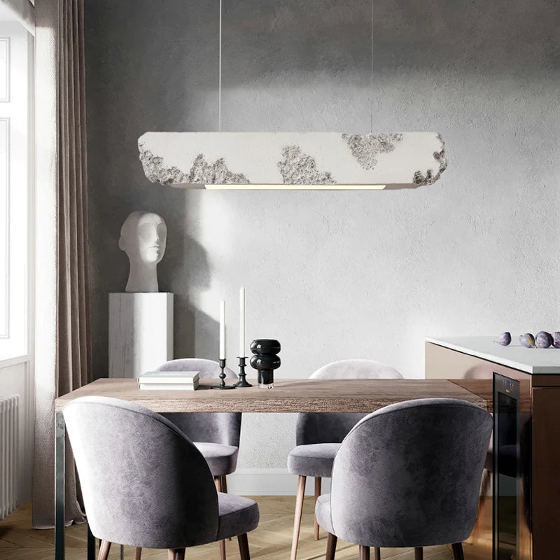 Minimalist nordic wabi-sabi LED chandelier for restaurant bar