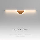 Modern LED wall light with wood grain for interior decor