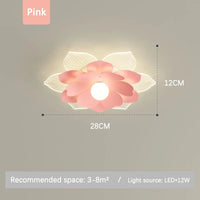 Modern petal flower ceiling light for interior decoration