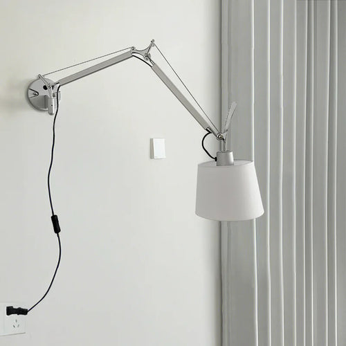 Nordic industrial foldable wall light with long swing arm - vue 5 sur 11