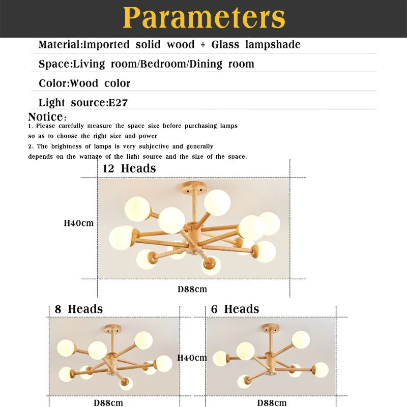 Modern glass chandelier for elegant interior decoration - vue 5 sur 10