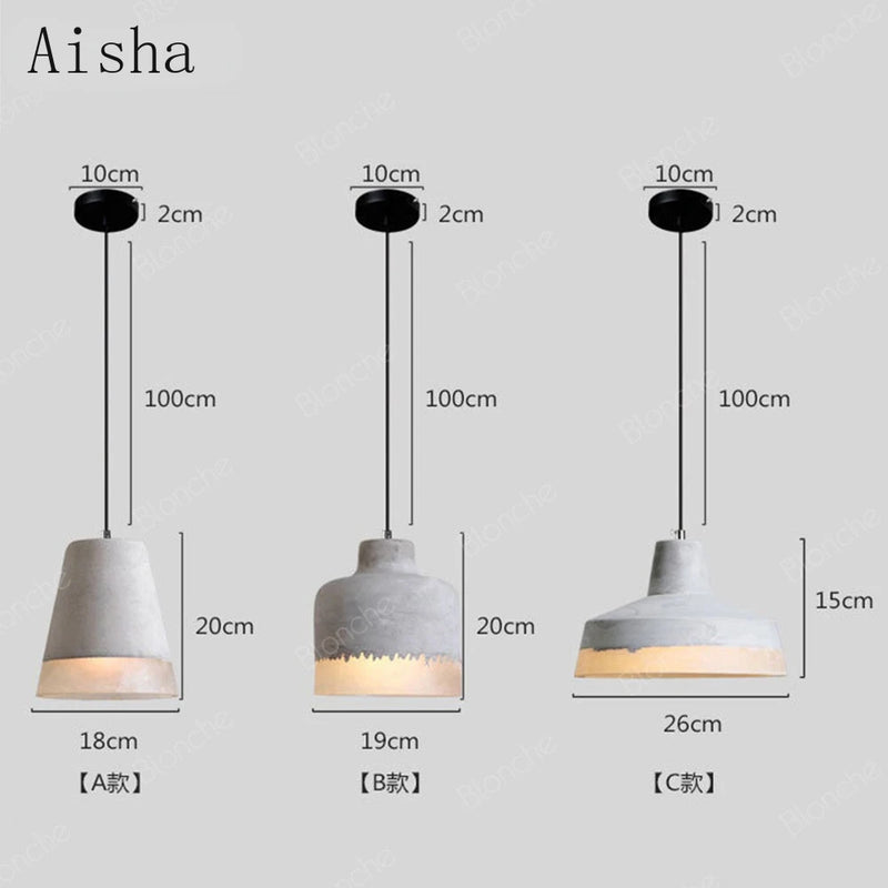 Retro industrial style pendant light for interior decoration