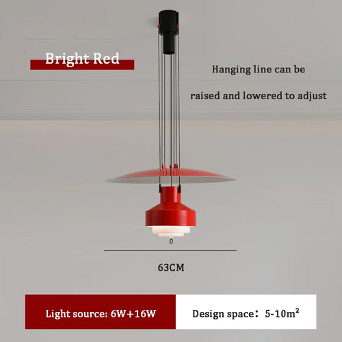 lustre suspendu nordique réglable pour intérieur élégant - vue 10 sur 14