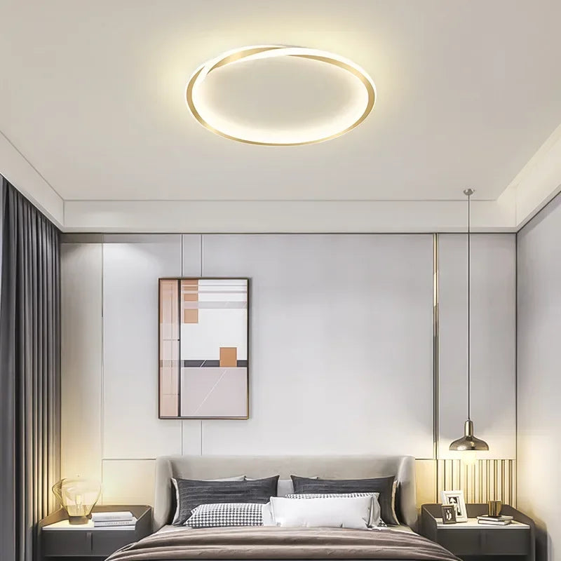 Modern LED ceiling light for elegant interior décor - vue 5 sur 16