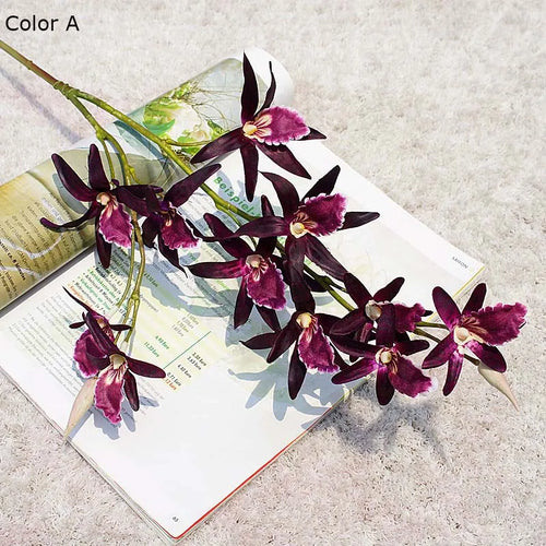 Luxury artificial orchids for Christmas, weddings and autumn decorations - vue 6 sur 7