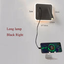 LED bedside wall lamp with USB port and rotary switch