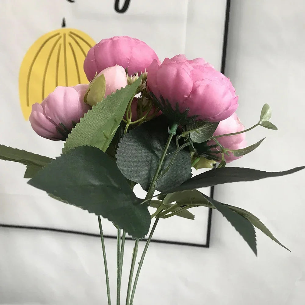 Artificial peony bouquet for wedding and home decoration - vue 4 sur 16