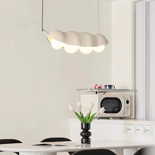 Creative polka dot glass chandelier with resin lighting - vue 6 sur 15