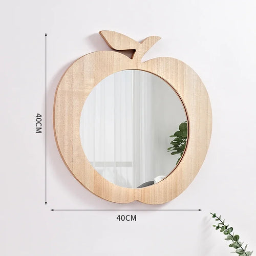 cute decorative wooden hanging mirrors for kids - vue 6 sur 13