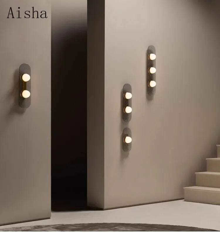 Modern decorative Nordic glass wall light - vue 5 sur 7