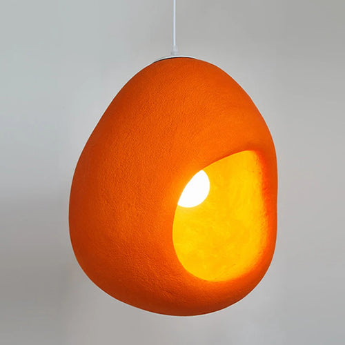 Nordic wabi sabi style LED pendant light for café - vue 5 sur 7