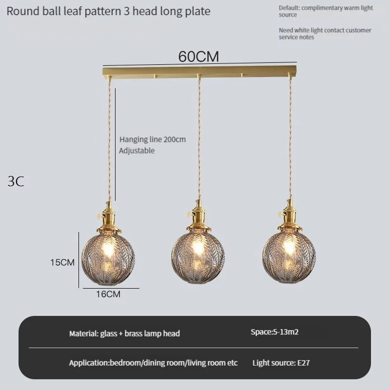 Vintage Edison chandelier with crystal glass shade for bar or loft - vue 14 sur 22