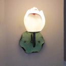 Coloured glass Chinese style wall light for indoor and balcony