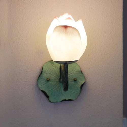 Coloured glass Chinese style wall light for indoor and balcony - vue 2 sur 10