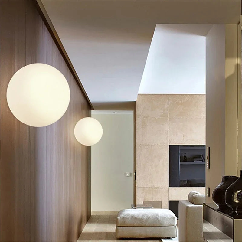 Modern glass ceiling light for elegant interior decor - vue 3 sur 11