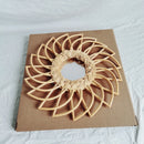 round rattan mirror artistic decoration for interior