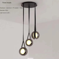 Creative yoyo Nordic glass chandelier for modern decor