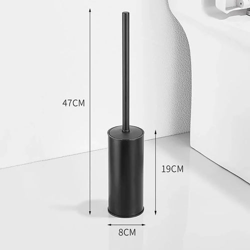 Luxury stainless steel toilet brush for bathroom - vue 7 sur 8