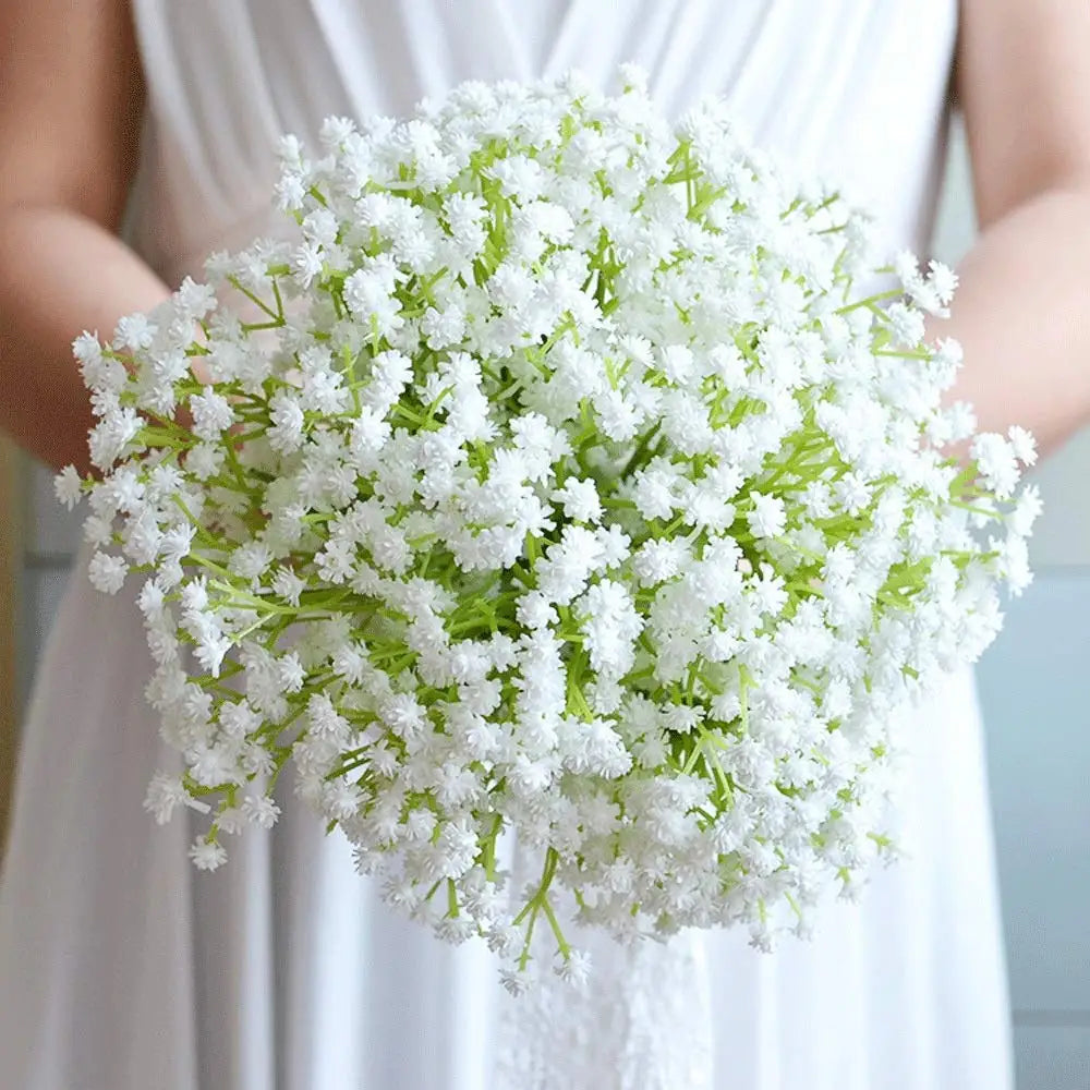 Set of artificial flower bouquets for festive decor and weddings