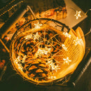 Star LED string lights copper wire for party decorations