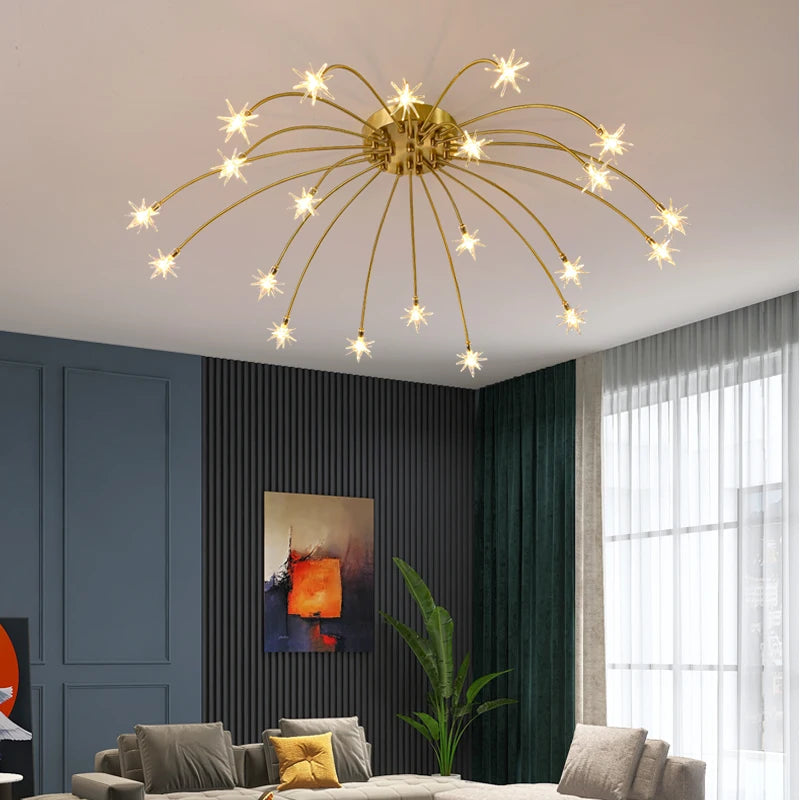 Modern minimalist nordic chandelier creative LED lighting