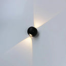 Waterproof outdoor round wall light