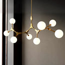 Nordic glass design chandelier for elegant lighting