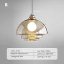 Retro glass pendant light for modern decor