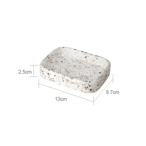natural stone soap dispenser for decorative bathroom - vue 11 sur 14