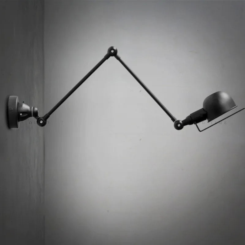 Retractable wall light swing arm with switch loft - vue 3 sur 16