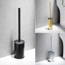 Luxury stainless steel toilet brush for bathroom