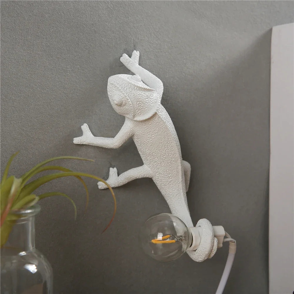 Nordic lizard night light modern decorative resin lamp