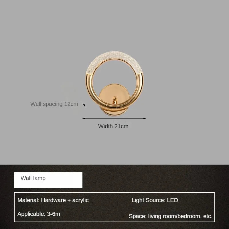 Luxury designer wall light for versatile interiors